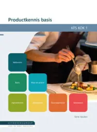 Omslag van het leerwerkboek voor 'Mbo: Keuken' met de titel 'Productkennis basis'