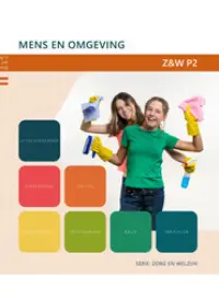 Omslag van het leerwerkboek voor 'Vmbo: Zorg & Welzijn' met de titel 'Mens en omgeving'