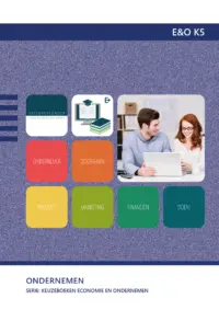 Omslag van de digitale licentie van het leerwerkboek voor 'Vmbo: Economie & ondernemen' met de titel 'E-Licentie: Ondernemen'