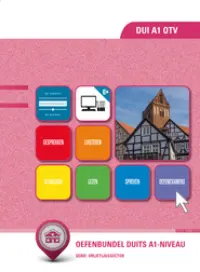 Omslag van het leerwerkboek voor 'Generieke vakken' met de titel 'Oefenbundel Duits A1-niveau'