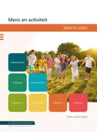 Omslag van het leerwerkboek voor 'Vmbo: Zorg & Welzijn' met de titel 'Mens en activiteit '