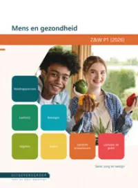 Omslag van het leerwerkboek voor 'Vmbo: Zorg & Welzijn' met de titel 'Mens en gezondheid'