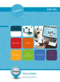 Omslag van de digitale licentie van het leerwerkboek 'Mbo: Keuzedelen' met de titel 'E-Licentie: Keuzedeel - Solliciteren'