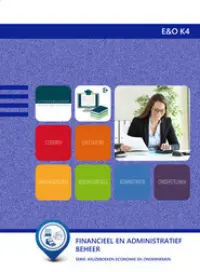 Omslag van het leerwerkboek voor 'Vmbo: Economie & ondernemen' met de titel 'Financieel en administratief beheer'