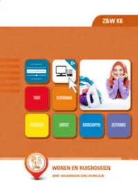 Omslag van de digitale licentie van het leerwerkboek 'Vmbo: Zorg & Welzijn' met de titel 'E-Licentie: Wonen en huishouden'