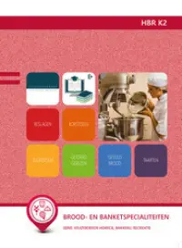 Omslag van de digitale licentie van het leerwerkboek 'Vmbo: Horeca, bakkerij en recreatie' met de titel 'E-Licentie: Brood- en banketspecialisatie'