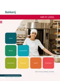 Omslag van het leerwerkboek voor 'Vmbo: Horeca, bakkerij en recreatie' met de titel 'Bakkerij'