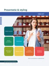 Omslag van het leerwerkboek voor 'Vmbo: Economie & ondernemen' met de titel 'Presentatie en styling'