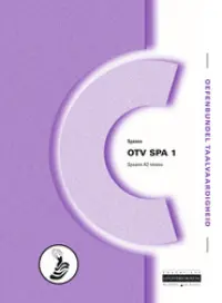 Omslag van het boek met de titel 'Oefenbundel taalvaardigheid Spaans, niveau A2'