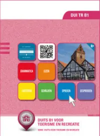 Omslag van het leerwerkboek voor 'Mbo: Ondernemer horeca bakkerij' met de titel 'Duits voor toerisme en recreatie, B1'