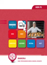Omslag van de digitale licentie van het leerwerkboek 'Vmbo: Horeca, bakkerij en recreatie' met de titel 'E-Licentie: Bakkerij'