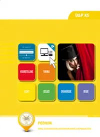 Omslag van de digitale licentie van het leerwerkboek 'Vmbo: Dienstverlening & producten' met de titel 'E-Licentie: Podium'