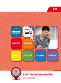 Omslag van de digitale licentie van het leerwerkboek 'Mbo: Economie' met de titel 'E-boek Exact Online Boekhouden'
