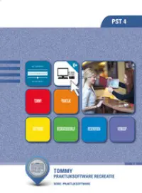 Omslag van het leerwerkboek voor 'Mbo: Ondernemer horeca bakkerij' met de titel 'Tommy: praktijksoftware Leisure'