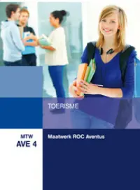 Omslag van het leerwerkboek voor 'Maatwerk' met de titel 'Maatwerk ROC Aventus: Toerisme'
