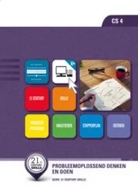 Omslag van het leerwerkboek voor 'Generieke vakken' met de titel '21st Century Skills 4: Probleemoplossend denken en doen'