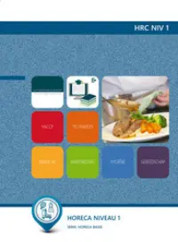 Omslag van het leerwerkboek voor 'Mbo: Entree-opleidingen' met de titel 'Horeca, niv. 1'