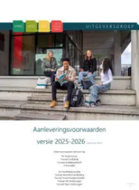 Omslag van het leerwerkboek voor 'Generieke vakken' met de titel 'Auteursinstructies Uitgeversgroep'