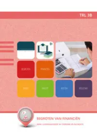 Omslag van de digitale licentie van het leerwerkboek 'Mbo: Travel, Leisure & Hospitality' met de titel 'E-Licentie: Begroten van financiën'