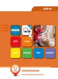 Omslag van de digitale licentie van het leerwerkboek 'Vmbo: Zorg & Welzijn' met de titel 'E-Licentie: Huidverzorging'