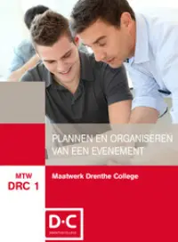 Omslag van het leerwerkboek voor 'Maatwerk' met de titel 'Maatwerk Drenthe College, Plannen en organiseren'