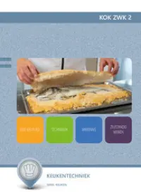 Omslag van het leerwerkboek voor 'Mbo: Keuken' met de titel 'Keukentechniek zelfstandig werkend kok'