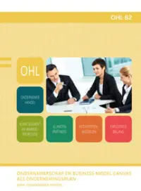 Omslag van het leerwerkboek voor 'Mbo: Economie' met de titel 'Ondernemerschap en business model canvas als ondernemingsplan'