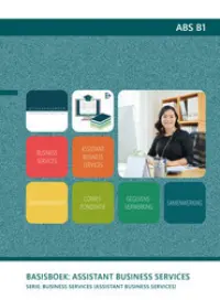 Omslag van het leerwerkboek voor 'Mbo: Business services' met de titel 'Basisboek: Assistant Business Services'