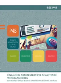 Omslag van het leerwerkboek voor 'Mbo: Business services' met de titel 'Business Administration & Control Specialist: financieel administratieve afsluiting'