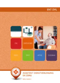 Omslag van het leerwerkboek voor 'Mbo: Entree-opleidingen' met de titel 'Assistent dienstverlening (Entree, niveau 1)'