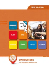 Omslag van het leerwerkboek voor 'Vmbo: Zorg & Welzijn' met de titel 'Haarverzorging'
