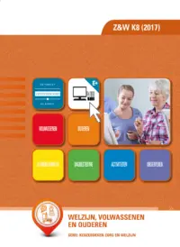 Omslag van het leerwerkboek voor 'Vmbo: Zorg & Welzijn' met de titel 'Welzijn volwassenen en ouderen'