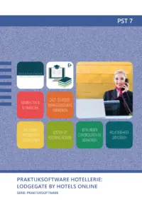 Omslag van de digitale licentie van het leerwerkboek voor 'Mbo: Ondernemer horeca bakkerij' met de titel 'E-Licentie: Praktijksoftware: Hotellerie - LodgeGate by Hotels Online'