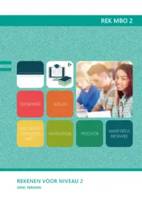 Omslag van het leerwerkboek voor 'Generieke vakken' met de titel 'Rekenen voor niveau 2'