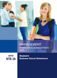 Omslag van het boek met de titel 'Maatwerk Notenboom, Management: Financiën & administratie 1'