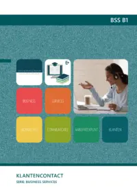 Omslag van het leerwerkboek voor 'Mbo: Business services' met de titel 'Business Services: Klantencontact'