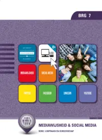 Omslag van het leerwerkboek voor 'Mbo: Loopbaan en burgerschap' met de titel 'Mediawijsheid & Social Media'