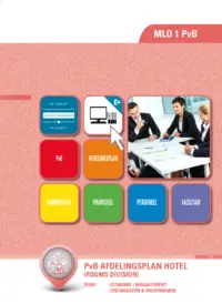 Omslag van het leerwerkboek met de titel 'PvB Afdelingsplan Hotel'