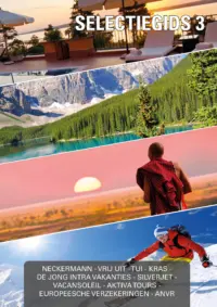 Omslag van het leerwerkboek voor 'Mbo: Travel, Leisure & Hospitality' met de titel 'Selectiegids: Reisbureau de Toerist'