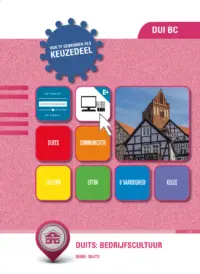 Omslag van het leerwerkboek voor 'Generieke vakken' met de titel 'Duits: Bedrijfscultuur'