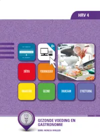 Omslag van het leerwerkboek voor 'Mbo: Keuken' met de titel 'Gezonde voeding en gastronomie'