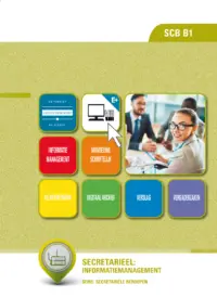 Omslag van het leerwerkboek met de titel 'Secretarieel: Informatiemanagement'