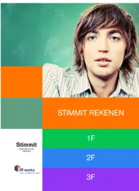 Omslag van het leerwerkboek met de titel 'Stimmit Rekenboek: 1F - 2F - 3F'