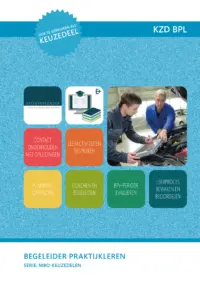 Omslag van het leerwerkboek voor 'Mbo: Keuzedelen' met de titel 'Begeleider praktijkleren (KZD 1226)'