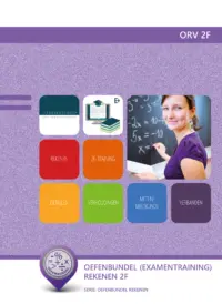 Omslag van het leerwerkboek met de titel 'Oefenbundel Rekenen 2F'