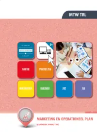Omslag van het leerwerkboek met de titel 'Marketing &amp; Operationeel plan'