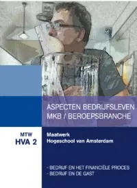 Omslag van het boek met de titel 'Maatwerk Hogeschool van Amsterdam, Aspecten bedrijfsleven MKB/Beroepsbranche'