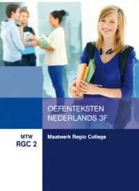 Omslag van het boek met de titel 'Maatwerk Regio College: Oefenteksten Nederlands 3F'