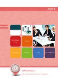 Omslag van het leerwerkboek met de titel 'Commercieel'