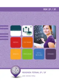 Omslag van het leerwerkboek met de titel 'Rekenen Totaal 2F/3F'